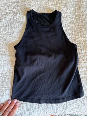 Vuori Black Pose Plyo Ribbed Tank Top - Women's